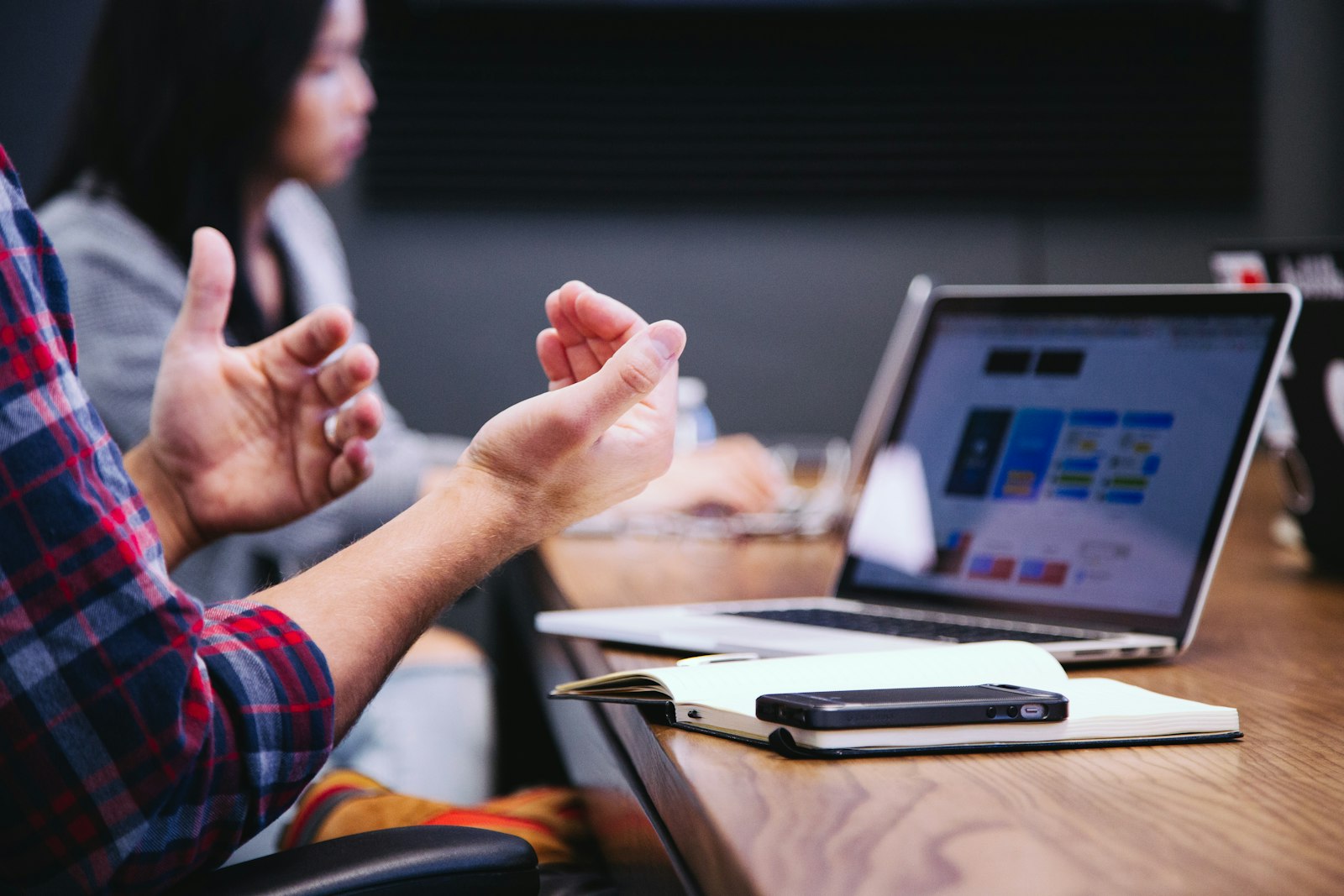 Professionals in a collaborative meeting
