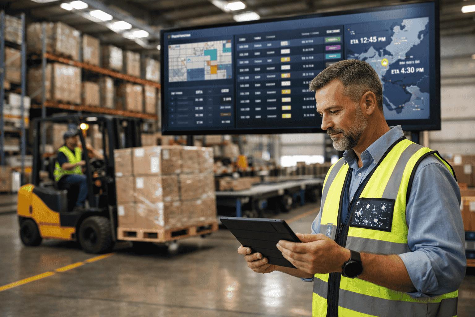 Logistics and supply operations with digital tracking